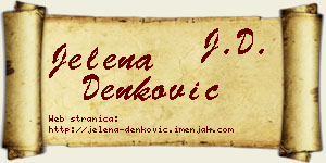 Jelena Denković vizit kartica
